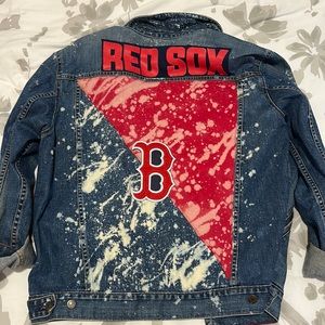 Vintage Acidi Tees Boston Red Sox Jean Jacket XL